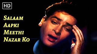 Shammi Kapoor & Madhubala Superhit Romantic Song | Salaam Aapki Meethi Nazar Ko | Boy Friend (1961)