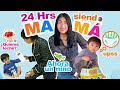 🍼🧸 24 HORAS siendo MAMÁ 👦🏻🚂¿MÁS DIFÍCIL QUE UNA NIÑA? 😩 GRAN RETO🔥|  Conny Merlin