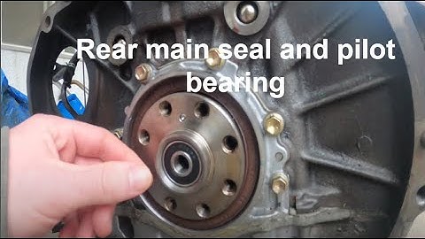How to replace a rear main seal and pilot bearing (1jz)