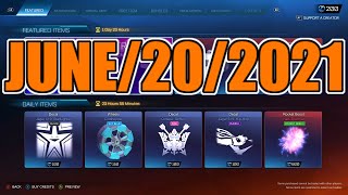 ROCKET LEAGUE ITEM SHOP | JUNE-20-2021 | ELECTROSHOCK ORANGE | RL Item Shop Today