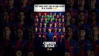 We are the champions ofSpain again#fcbarcelona #hansiflick #laliga #trophy #rblz #viral #barcaalaves