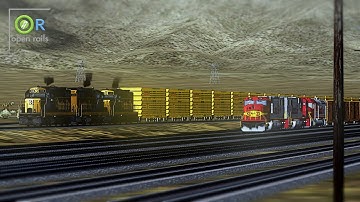 Open Rails - Tehachapi Pass | Cattle Roundup (Edison - Mojave)