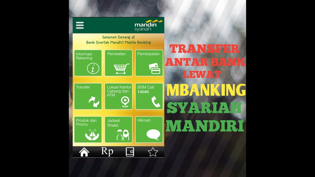 Transfer Ke Bri Pakai Mbanking Syariah Mandiri Youtube