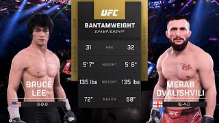 UFC 5 Gameplay Bruce Lee vs Merab Dvalishvili