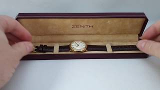 c1990 Zenith Automatic men's vintage watch with original box. Model reference 270.160.462