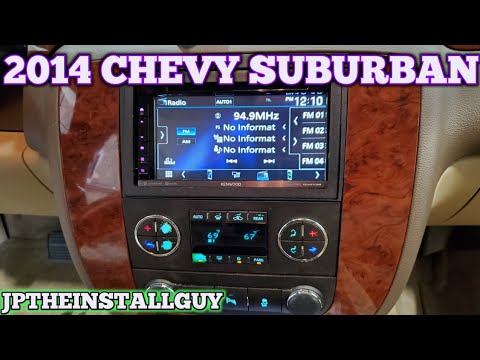 2014 chevy suburban radio removal and double din install