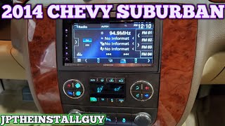 2014 chevy suburban radio removal and double din install