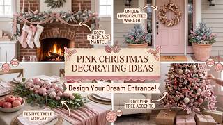 Dazzling! 🎀 Pink Christmas Decorating Ideas with Blush Pink Trees and Rose Gold Ball Ornaments 2026 screenshot 5
