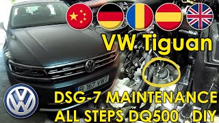 DIY Volkswagen Tiguan 2018 DSG 7 Oil Change Filter Change OBH DQ500 Audi Q3 TT RS