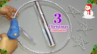 3 Economical Christmas Decoration idea with simple material |DIY Affordable Christmas craft idea🎄268