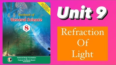 Class 8th Science Unit 9 Refraction Of Light short Q solved @LearningAtHomeNaghmana