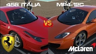 Ferrari 458 italia vs mclaren mp4-12c at yas marina follow me on
twitter - https://twitter.com/bussdh watch play live twitch tv
http://www.twitch.tv/...