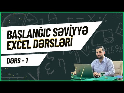 Excel nədir?   Excel proqramı haqqında ilkin məlumatlar Başlanğıc səviyyə -  dərs 1