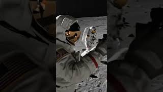 Astronauta USA en la luna #show #nasa #real #luna #space #astronaut #spacex #earth #movies #fypシ