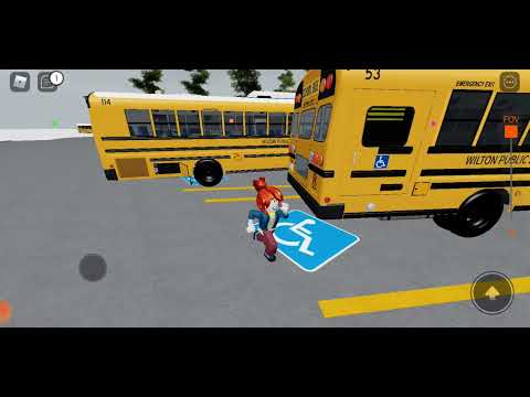School Bus Line At Tiegerman Middle School Part 1