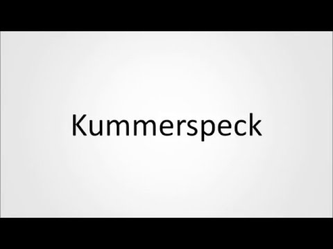 How to pronounce Kummerspeck in German