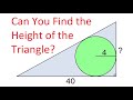 Geometry Quiz: Inscribed Circle in a Right Triangle