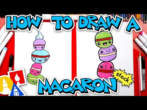 How To Draw A Cute Macaron Stack