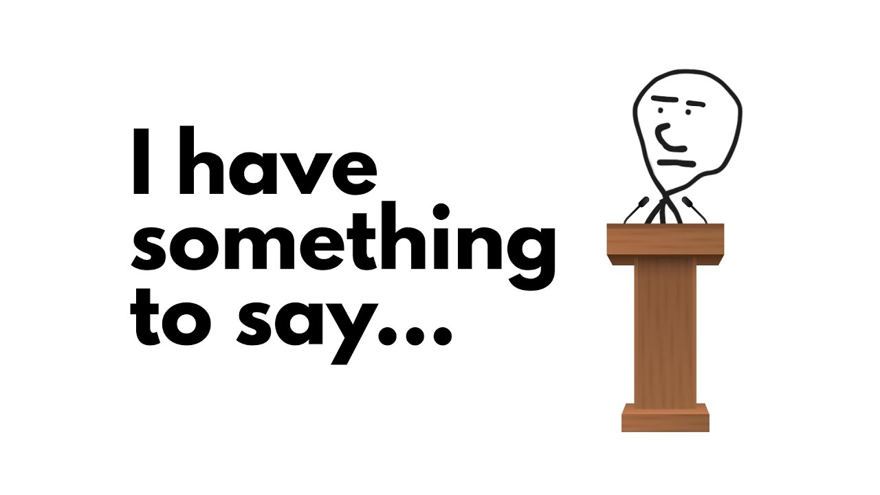 A public announcement.