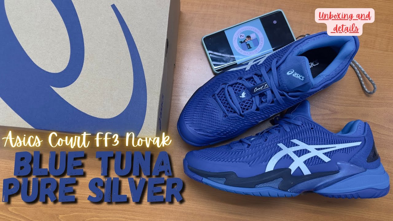 Asics Court FF 3 Novak ‘BLUE TUNA/PURE SILVER’ 