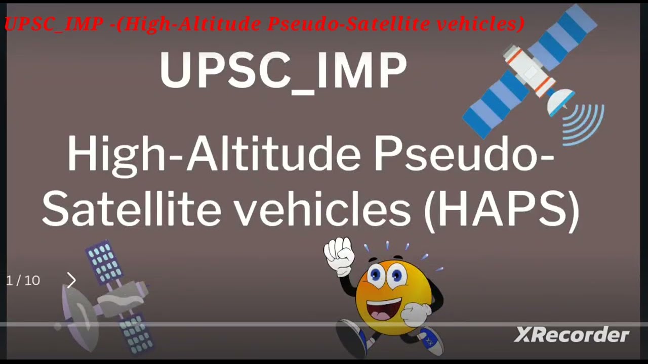 High-Altitude Pseudo-Satellite vehicles (HAPS) @UPSC_IMP 