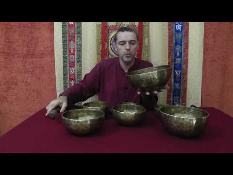 Звукотерапия и массаж поющими тибетскими чашами. Комплект чаш.
