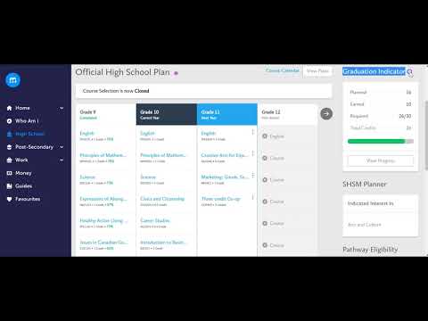 Course Selection: Student Course Selection Demo