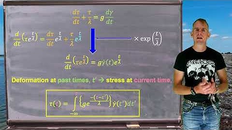 Lesson 10, part 1: deriving the integral Maxwell equation with respect to past strain rate