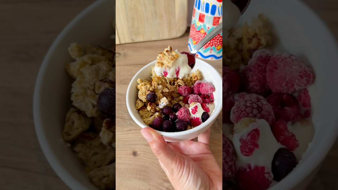🥣 HIGH-PROTEIN SCRAMBLED OATS #breakfast #highprotein #easyrecipes #sweetbreakfast #oats