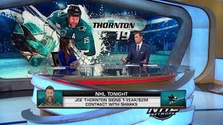 NHL Tonight:  Joe Thornton agrees to contract with San Jose Sharks  Sep 9,  2019