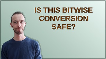 Is this bitwise conversion safe?