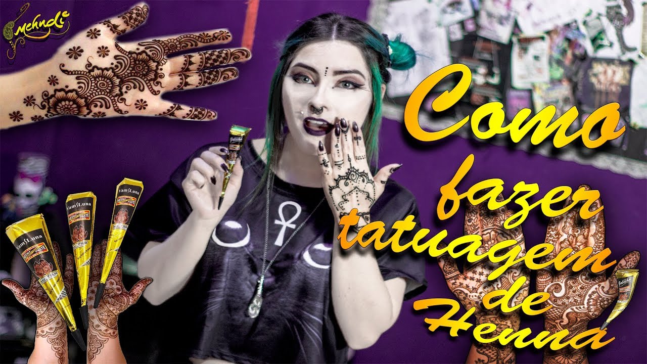 Como fazer tatuagem de Henna - YouTube