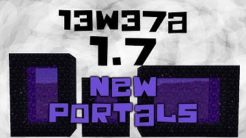 Minecraft 1.7 Snapshot 13w37a - Portals and SetBlock Command!