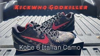 Kickwho Godkiller Kobe 6 Italian Camo