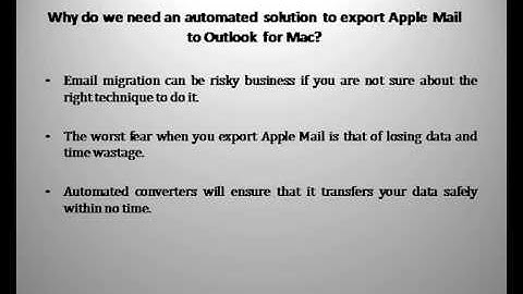 Export Mac Mail to Outlook 2011