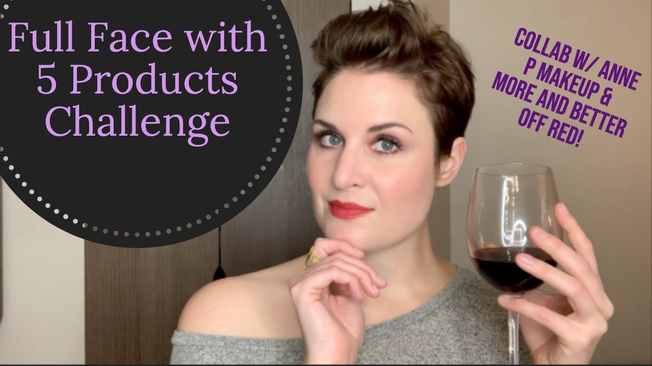 Full Face with 5 Products Challenge and Collab. With a Romanian Red | Cate the Great Beauty