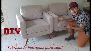 Poltronas para decoração! Assim você nunca viu! time lapse! How to make armchairs for decoration!