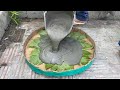 Amazing Creations from Cement and Papaya tree - Tips make simple coffee tables and flower pots