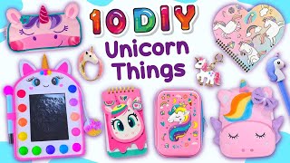 10 UNICORN THINGS  Unicorn School Supplies  Fidget Crafts and more…