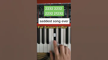 Saddest Piano Song Ever Easy Tuto 