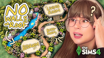 Can I Build a House With No Walls or Roofs in The Sims 4?