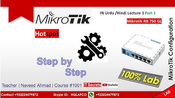 Mikrotik Hotspot  Configuration Lecture 1, Part1  | hotspot se dusre mobile mein net kaise chalaye