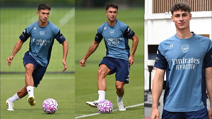 Martin Zubimendi and Kepa Kepa Arrizabalaga first Training at Arsenal 