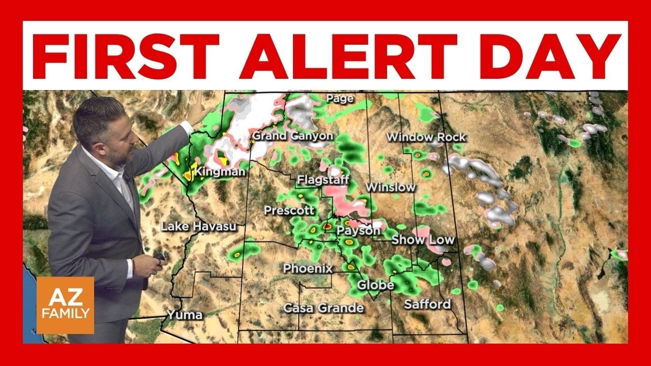 Rain and snow hit Arizona to start First Alert Weather Day - YouTube