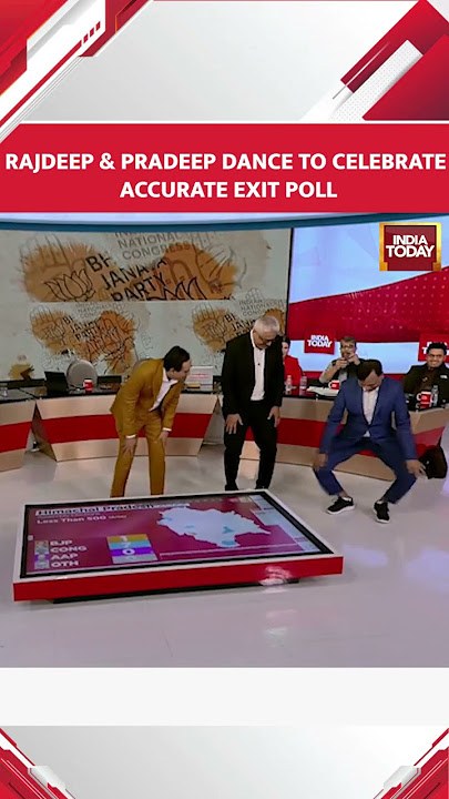WATCH: Rajdeep Sardesai's Viral Dance To Celebrate Accurate Exit Polls | Election Results #shorts