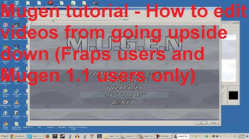 M.U.G.E.N. - Mugen tutorial - How to edit your recorded MUGEN videos (For 1.1 and Fraps users only)