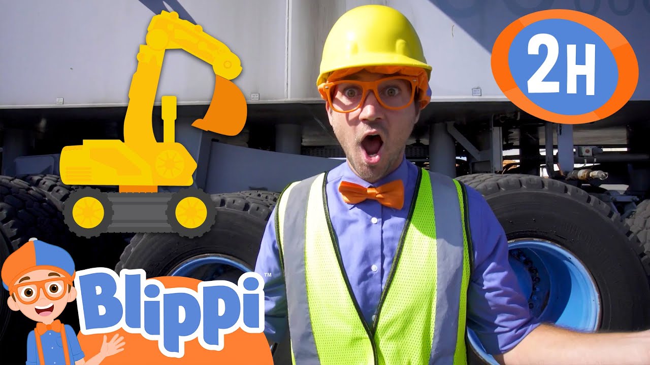 Construction Vehicle Safety for Kids with Blippi! 2 Hours of Blippi