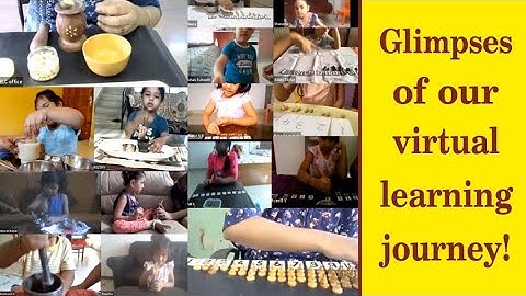 Glimpses of our virtual learning journey!