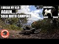 Tough climbs notorious tracks  jetboiled steaks  motorcycle camping klr650