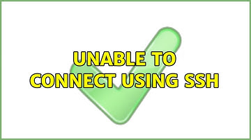 Ubuntu: Unable to connect using ssh